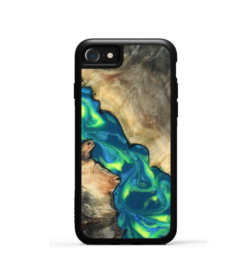 iPhone SE Wood Phone Case - Davis (Neon, 820176)