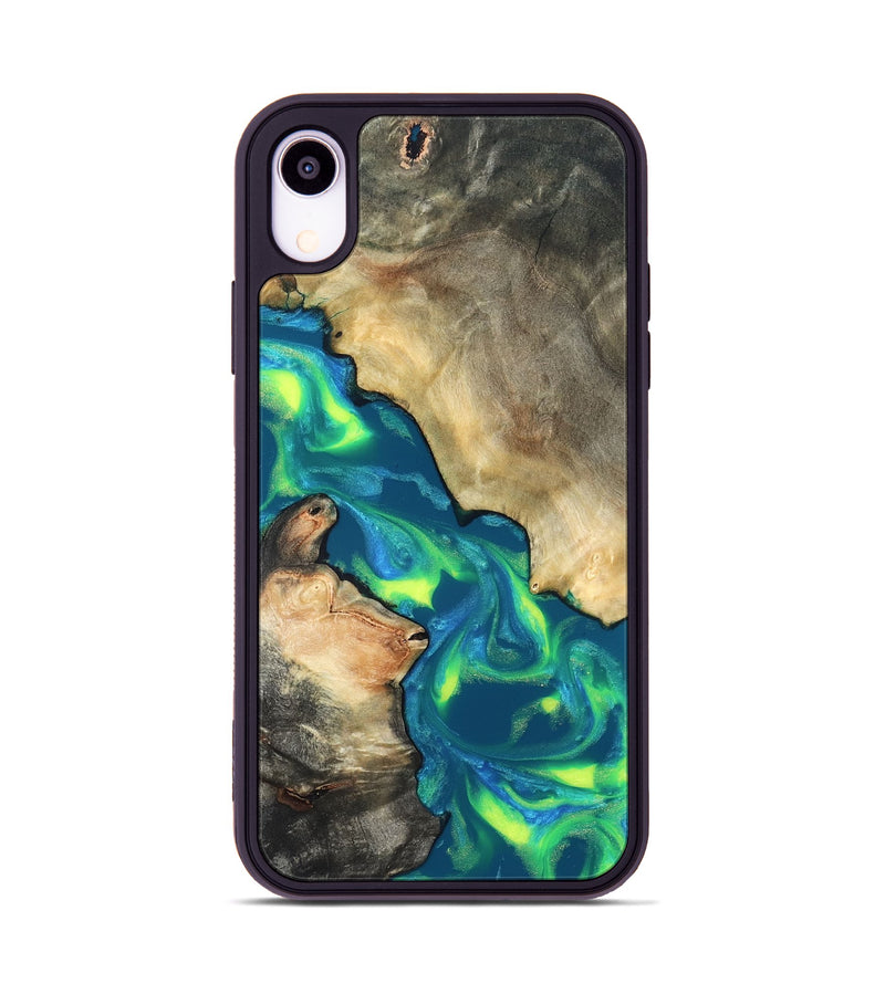 iPhone Xr Wood Phone Case - Davis (Neon, 820176)
