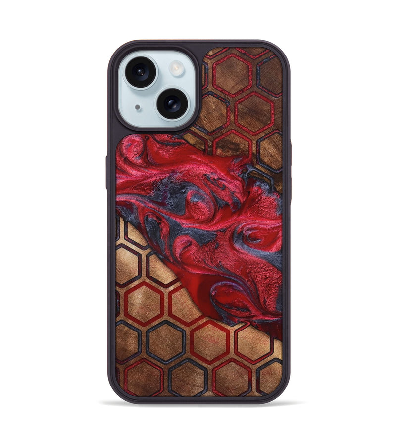 iPhone 15 Wood Phone Case - Buster (Pattern, 820178)