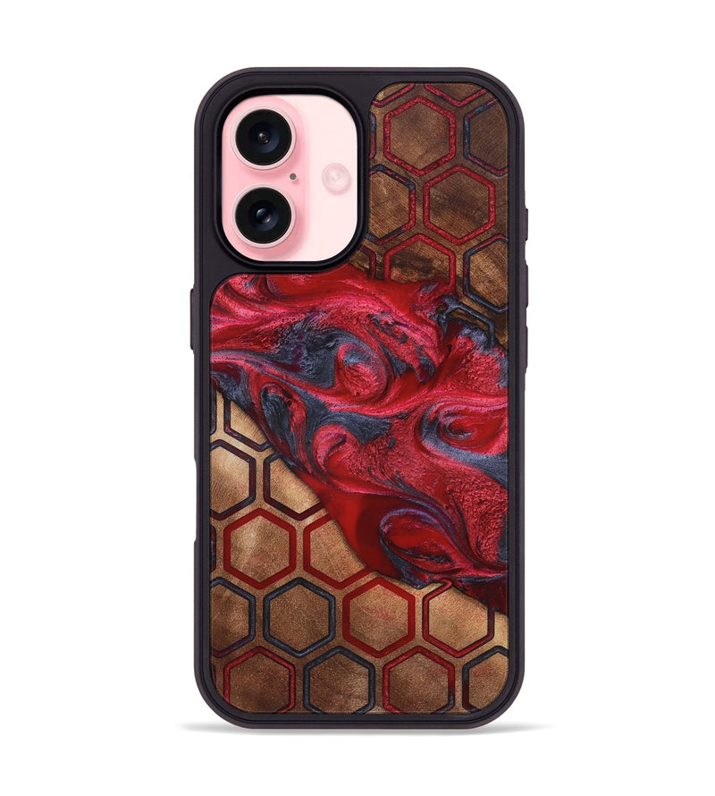 iPhone 16 Wood Phone Case - Buster (Pattern, 820178)