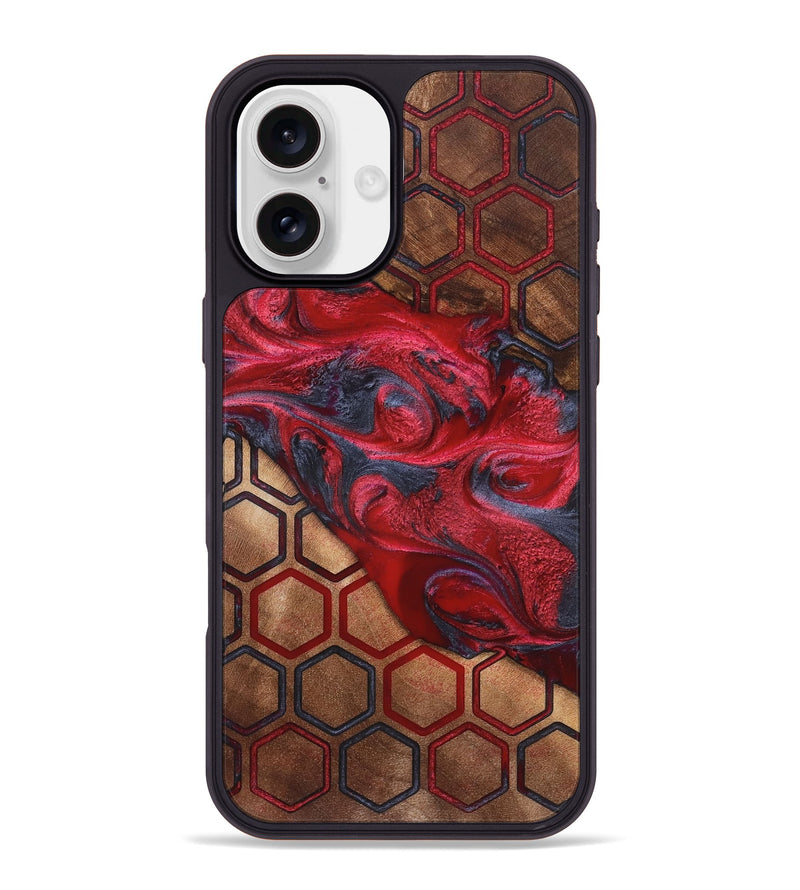 iPhone 16 Plus Wood Phone Case - Buster (Pattern, 820178)