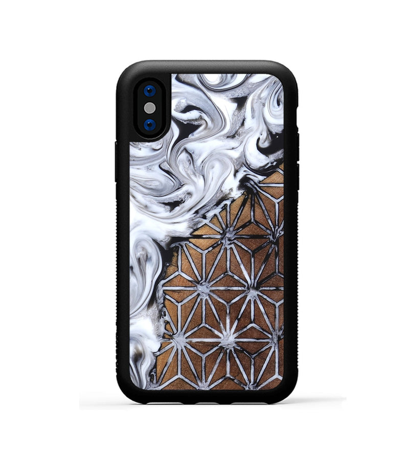 iPhone Xs Wood Phone Case - Talia (Pattern, 820179)