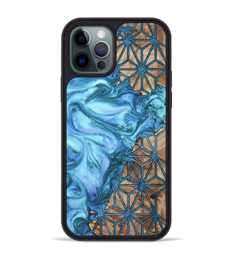 iPhone 12 Pro Max Wood Phone Case - Zane (Pattern, 820181)