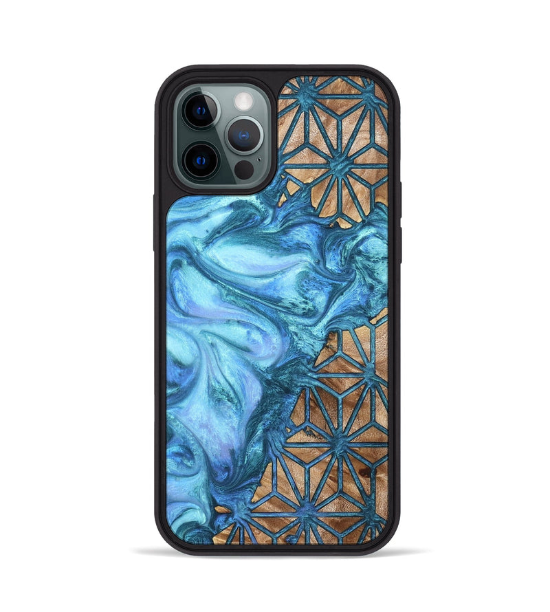iPhone 12 Pro Wood Phone Case - Zane (Pattern, 820181)