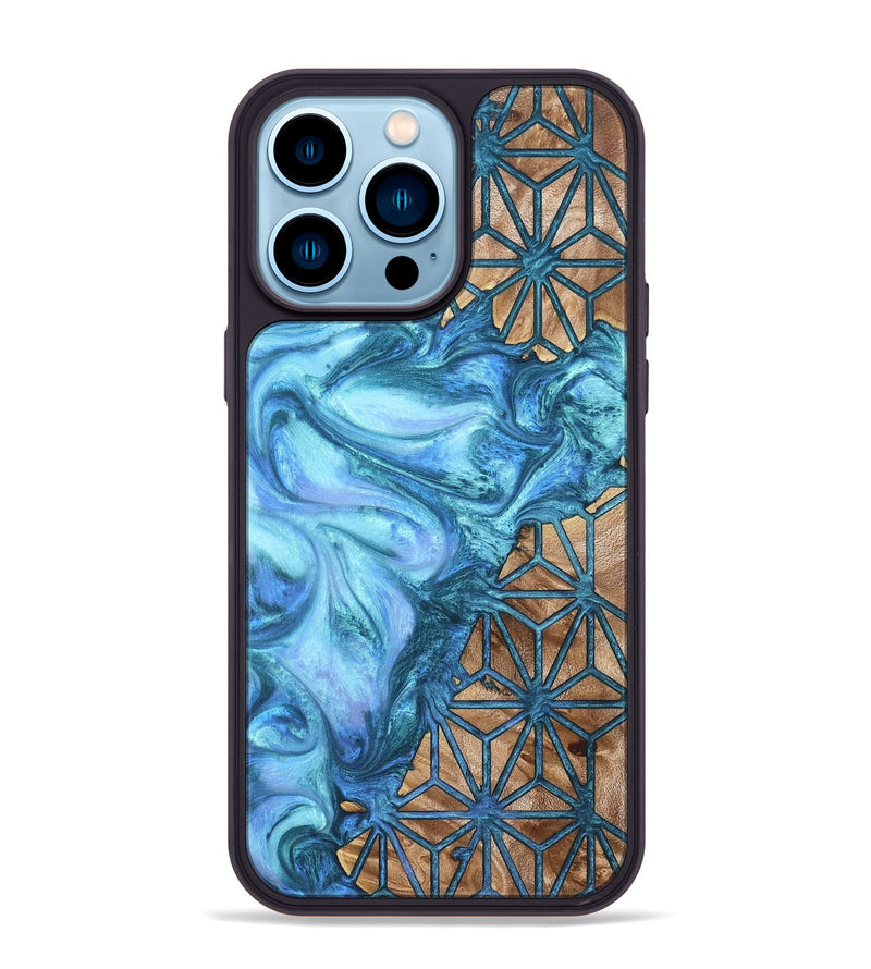 iPhone 14 Pro Max Wood Phone Case - Zane (Pattern, 820181)