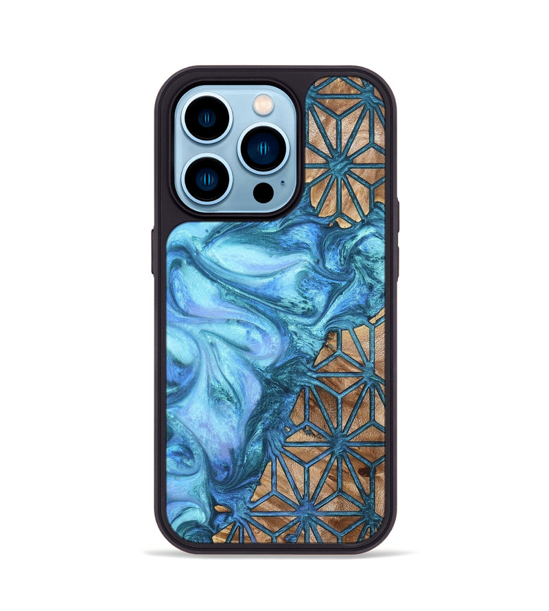 iPhone 14 Pro Wood Phone Case - Zane (Pattern, 820181)