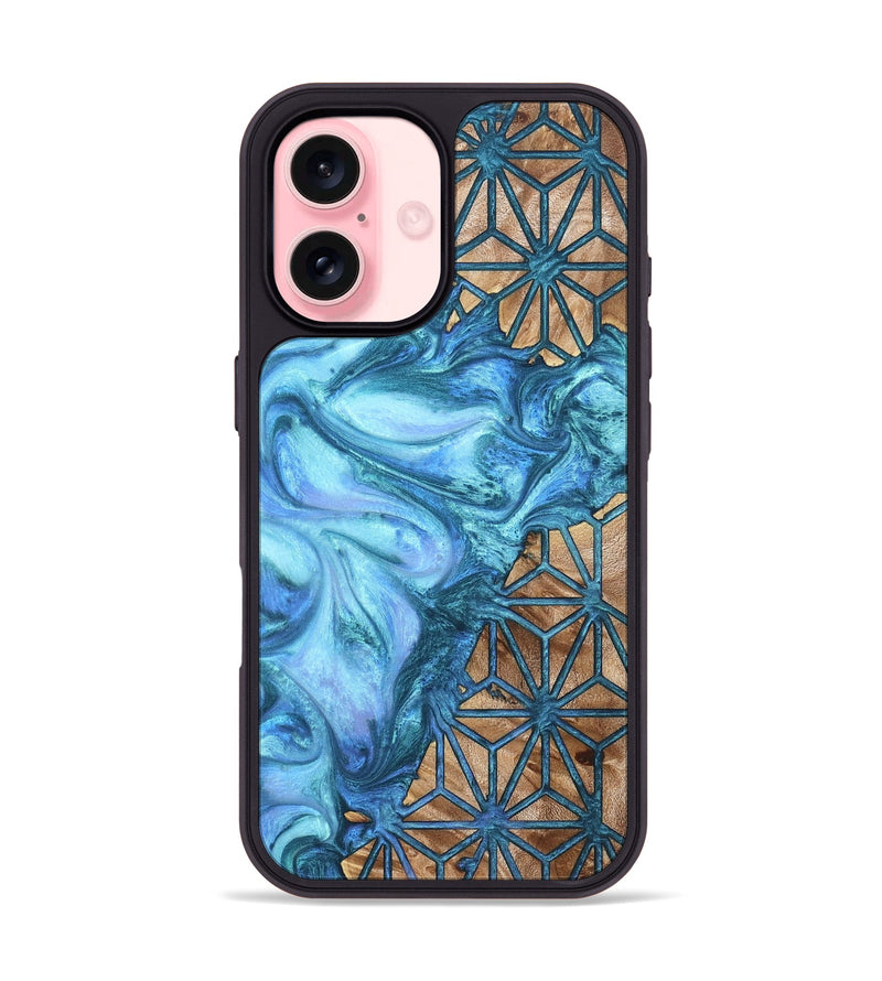iPhone 16 Wood Phone Case - Zane (Pattern, 820181)
