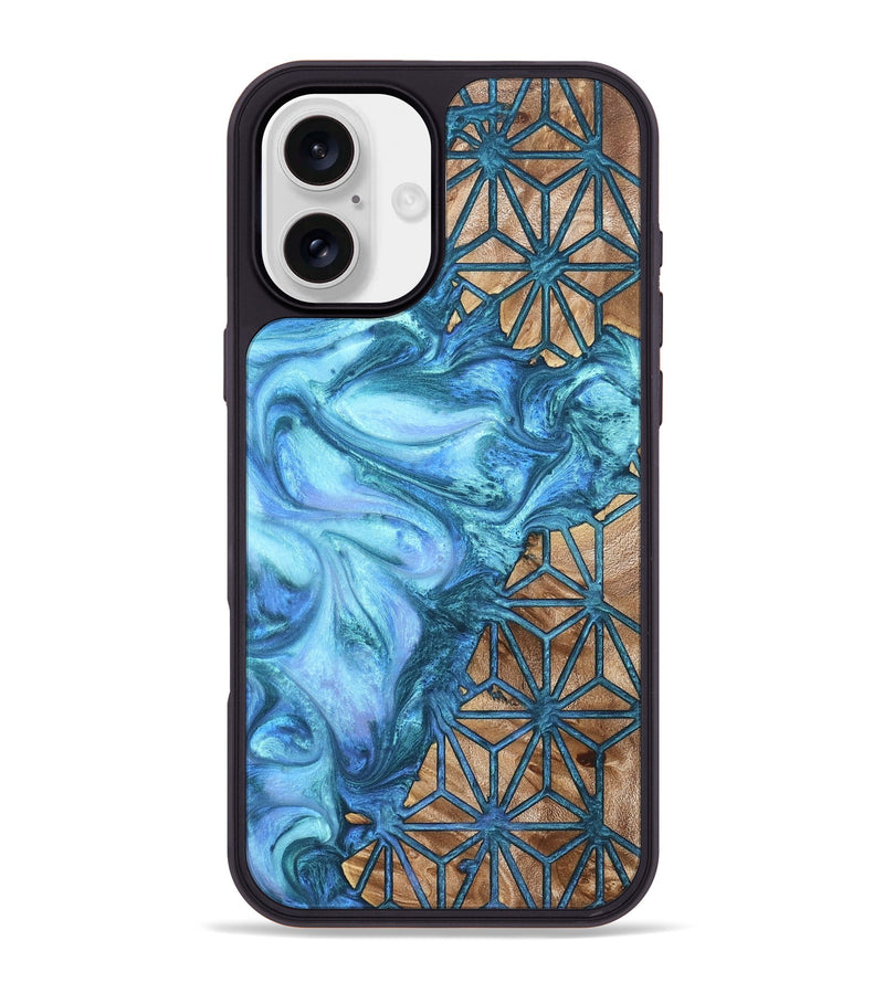 iPhone 16 Plus Wood Phone Case - Zane (Pattern, 820181)