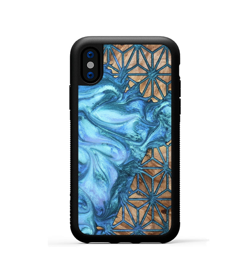 iPhone Xs Wood Phone Case - Zane (Pattern, 820181)