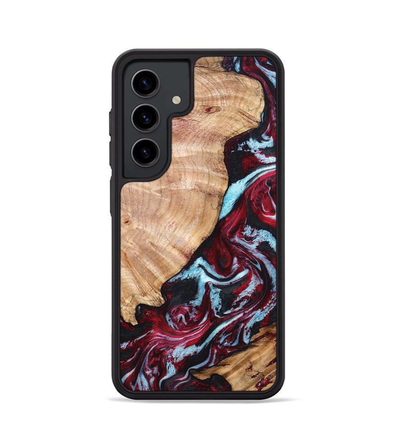Galaxy S24 Wood Phone Case - Homer (Red, 820184)