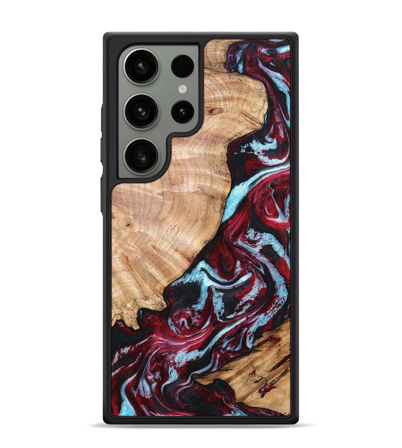Galaxy S24 Ultra Wood Phone Case - Homer (Red, 820184)