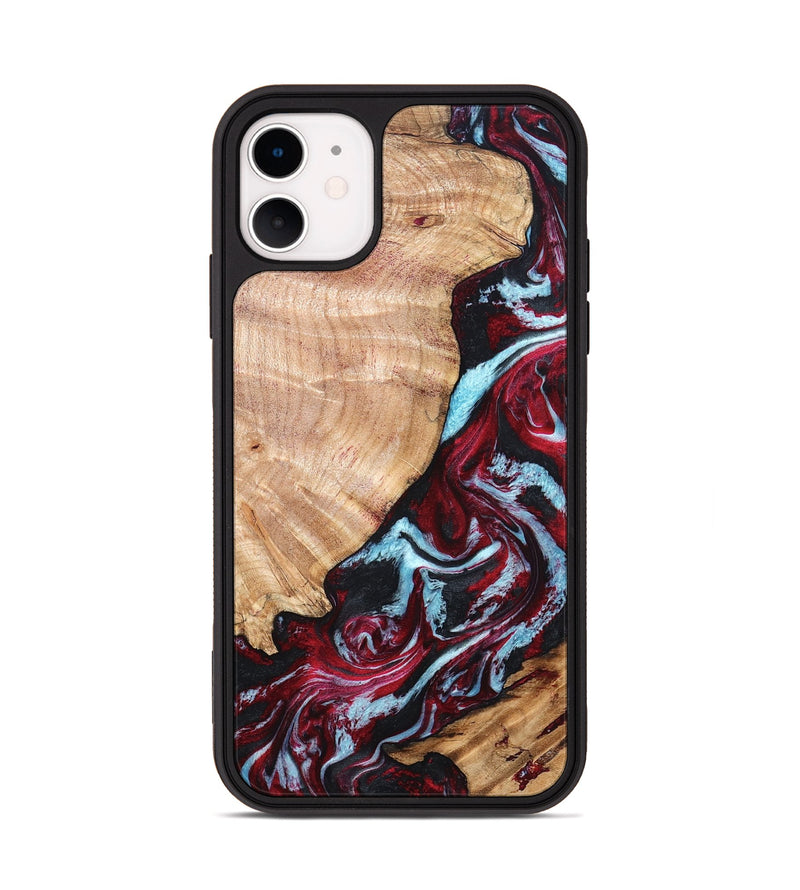 iPhone 11 Wood Phone Case - Homer (Red, 820184)