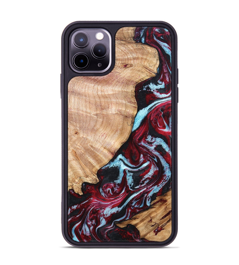 iPhone 11 Pro Max Wood Phone Case - Homer (Red, 820184)