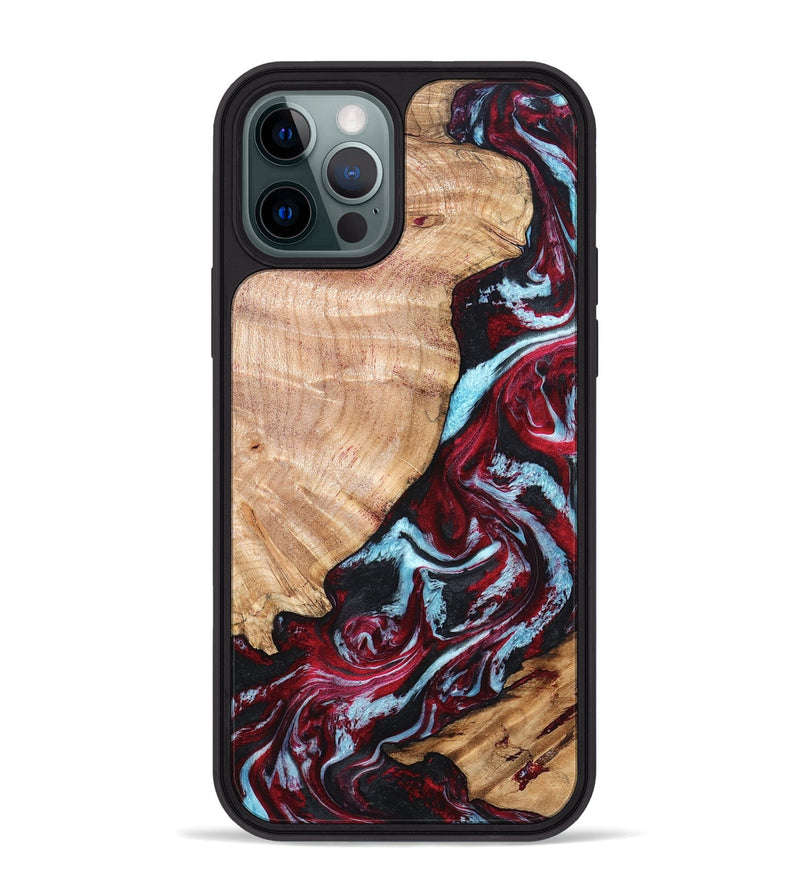 iPhone 12 Pro Max Wood Phone Case - Homer (Red, 820184)