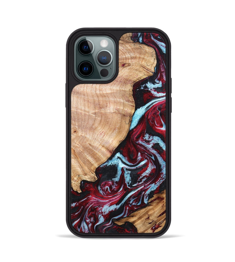 iPhone 12 Pro Wood Phone Case - Homer (Red, 820184)