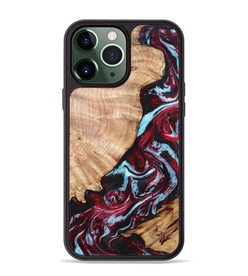 iPhone 13 Pro Max Wood Phone Case - Homer (Red, 820184)