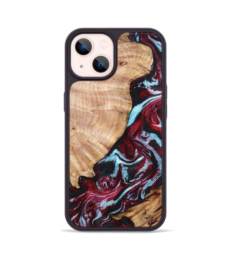 iPhone 14 Wood Phone Case - Homer (Red, 820184)