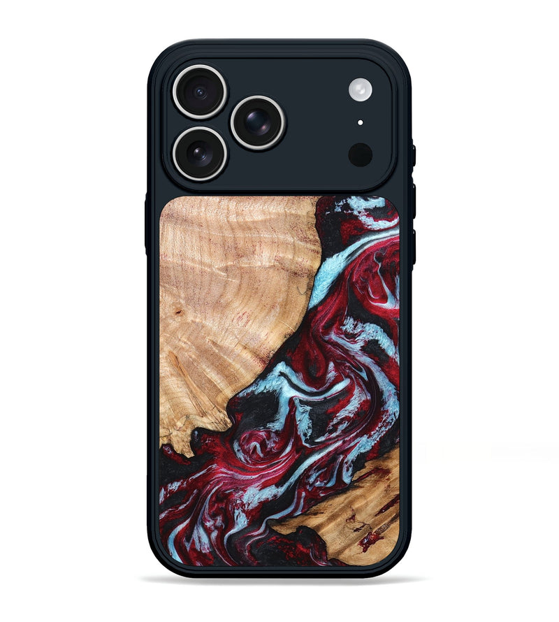 iPhone 17 Pro Max Wood Phone Case - Homer (Red, 820184)