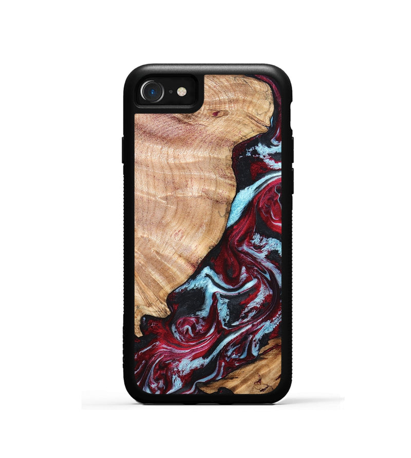 iPhone SE Wood Phone Case - Homer (Red, 820184)