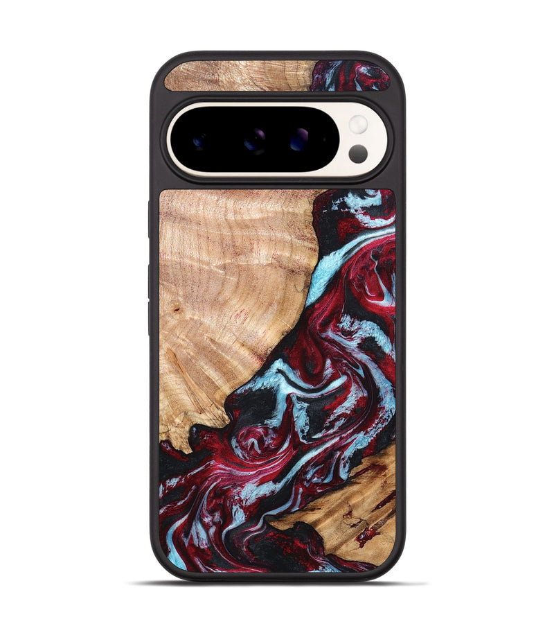 Pixel 9 Wood Phone Case - Homer (Red, 820184)