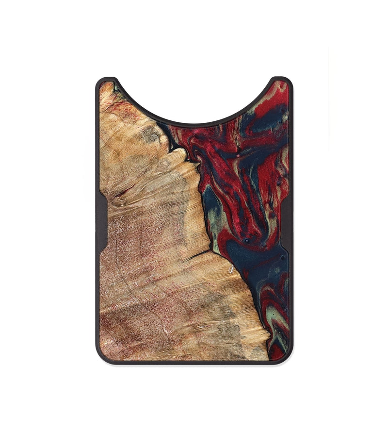 Alloy Wood Wallet - Latasha (Red, 820185)