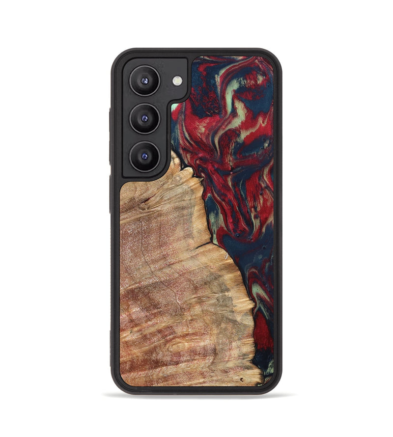 Galaxy S23 Wood Phone Case - Latasha (Red, 820185)