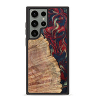 Galaxy S23 Ultra Wood Phone Case - Latasha (Red, 820185)