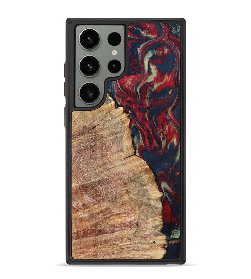 Galaxy S23 Ultra Wood Phone Case - Latasha (Red, 820185)