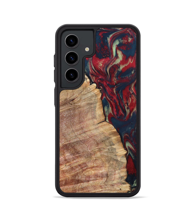 Galaxy S24 Wood Phone Case - Latasha (Red, 820185)