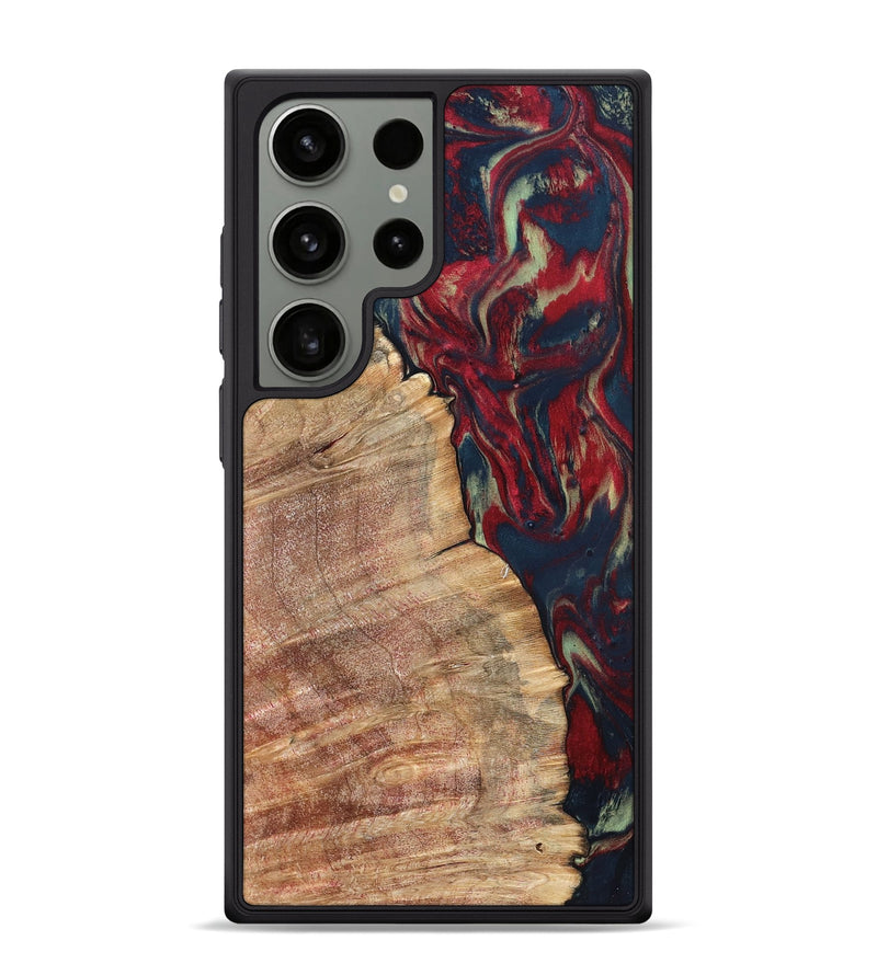 Galaxy S24 Ultra Wood Phone Case - Latasha (Red, 820185)