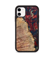 iPhone 11 Wood Phone Case - Latasha (Red, 820185)