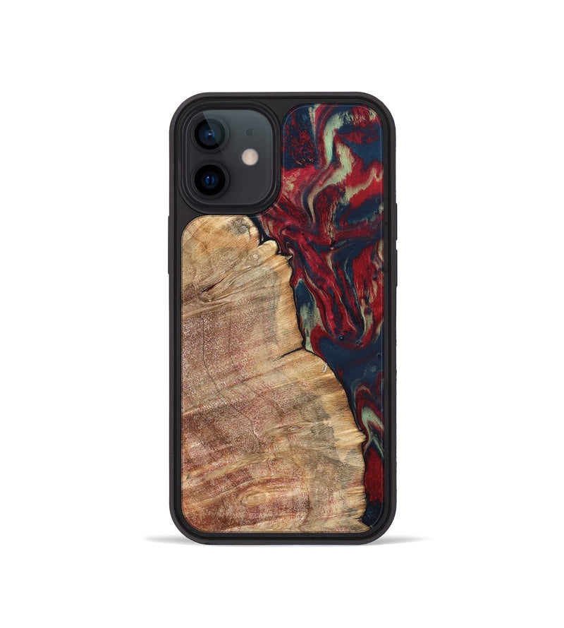 iPhone 12 mini Wood Phone Case - Latasha (Red, 820185)