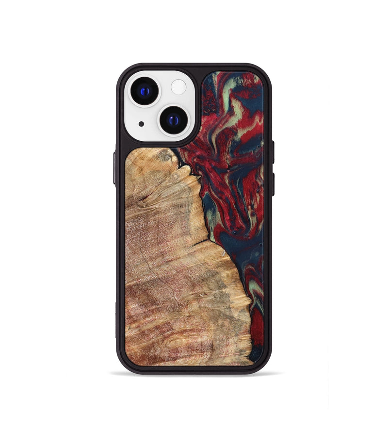iPhone 13 mini Wood Phone Case - Latasha (Red, 820185)