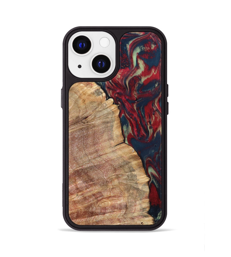 iPhone 13 Wood Phone Case - Latasha (Red, 820185)