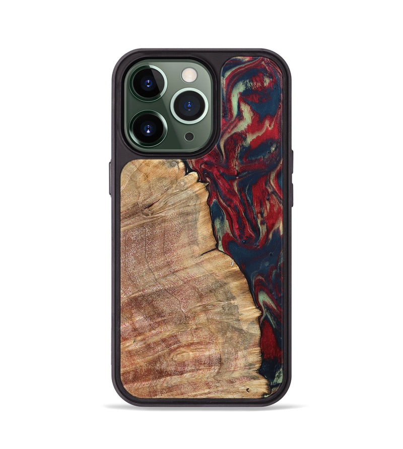 iPhone 13 Pro Wood Phone Case - Latasha (Red, 820185)