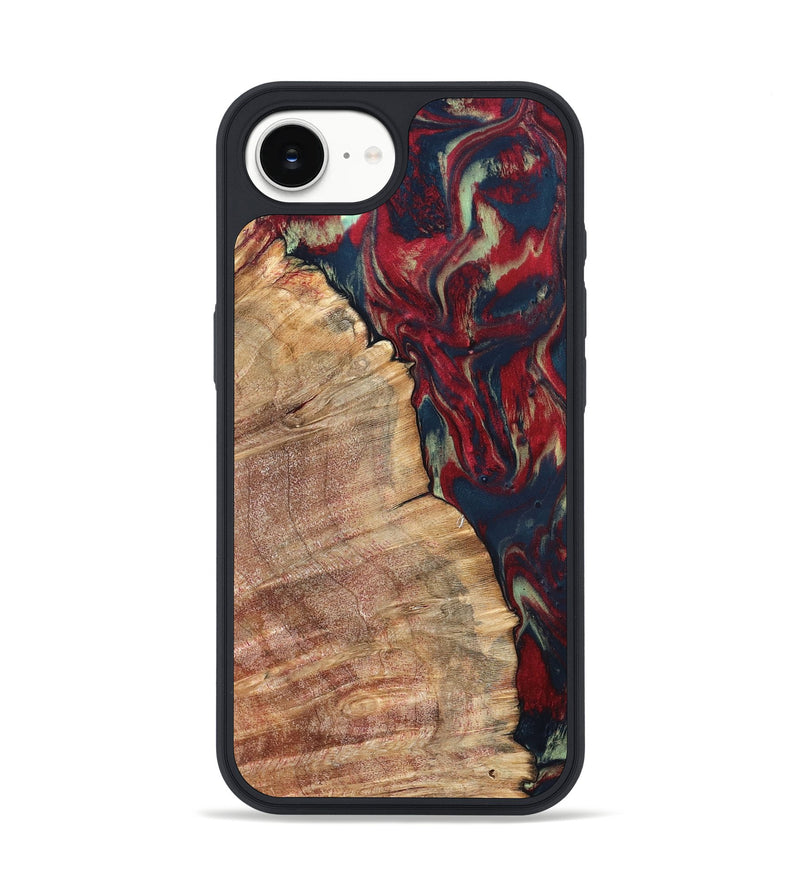 iPhone 16e Wood Phone Case - Latasha (Red, 820185)