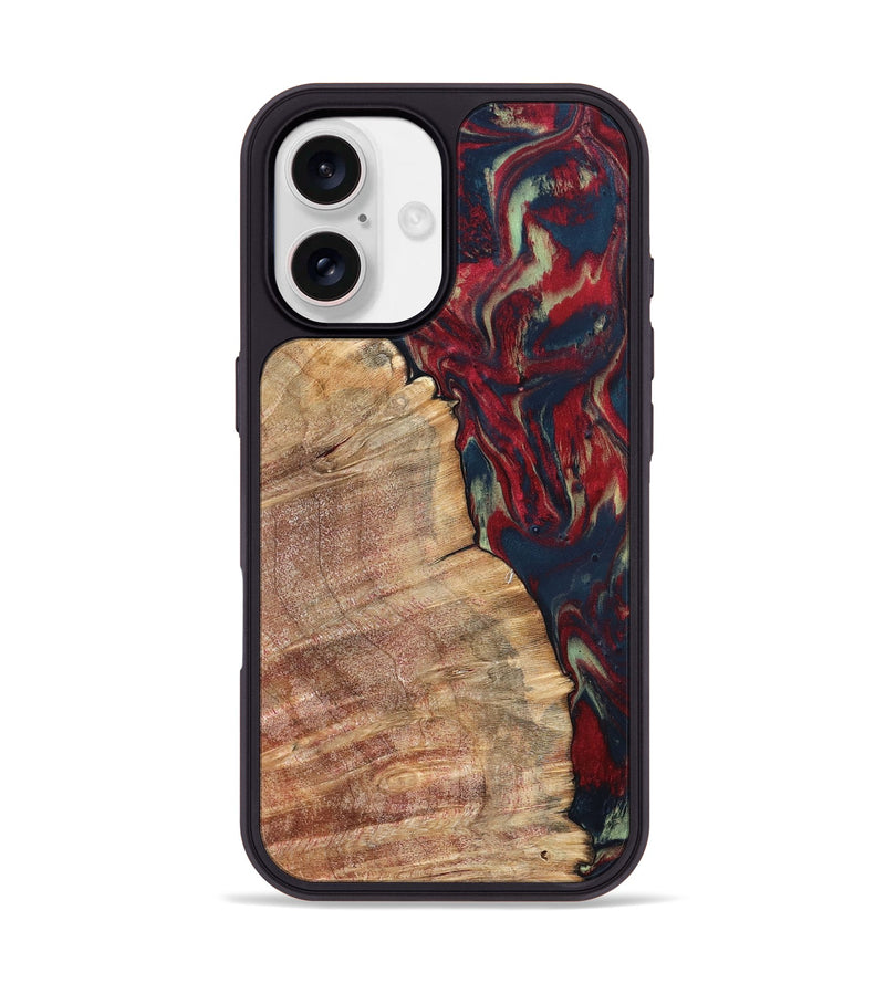 iPhone 17 Wood Phone Case - Latasha (Red, 820185)