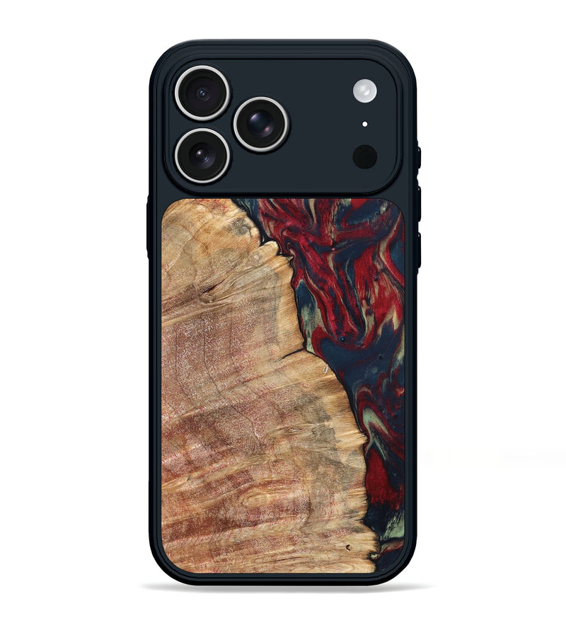 iPhone 17 Pro Max Wood Phone Case - Latasha (Red, 820185)