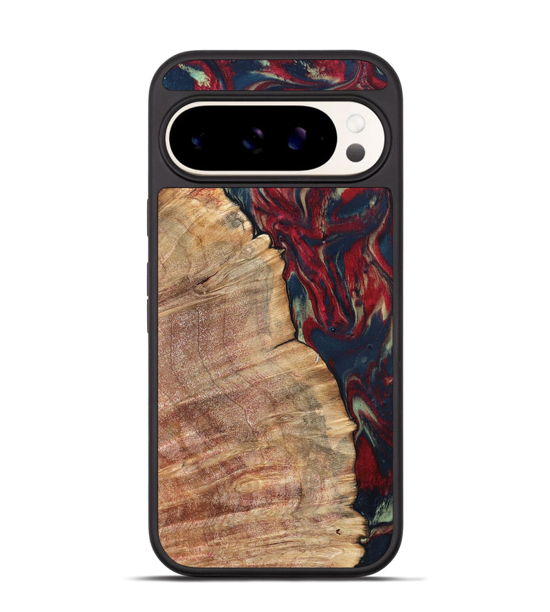 Pixel 9 Pro Wood Phone Case - Latasha (Red, 820185)