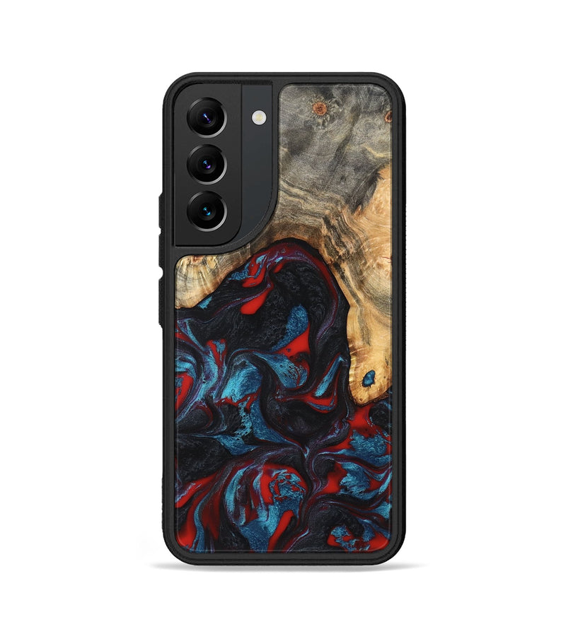 Galaxy S22 Wood Phone Case - Shelly (Red, 820186)