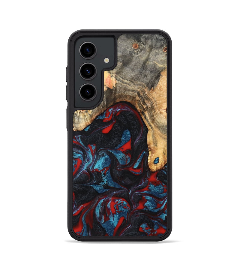 Galaxy S24 Wood Phone Case - Shelly (Red, 820186)