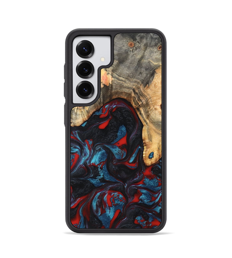 Galaxy S25 Wood Phone Case - Shelly (Red, 820186)
