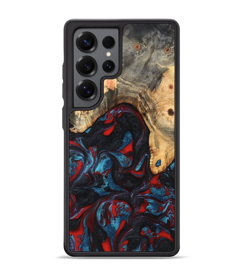 Galaxy S25 Ultra Wood Phone Case - Shelly (Red, 820186)