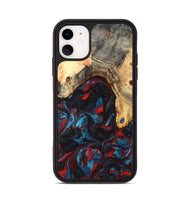 iPhone 11 Wood Phone Case - Shelly (Red, 820186)