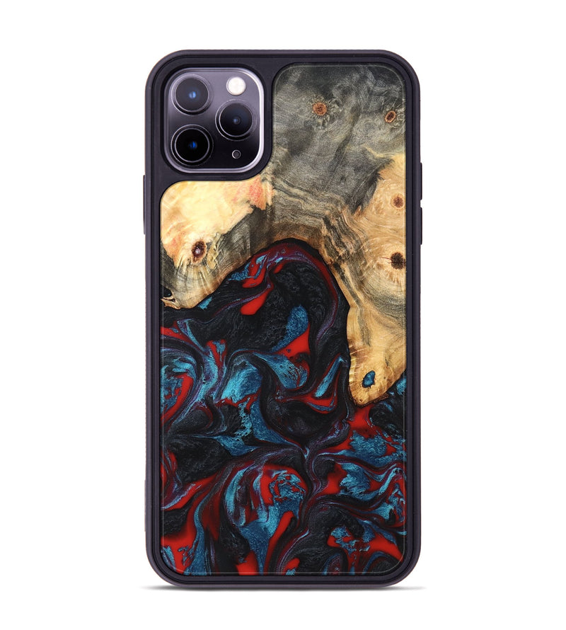 iPhone 11 Pro Max Wood Phone Case - Shelly (Red, 820186)