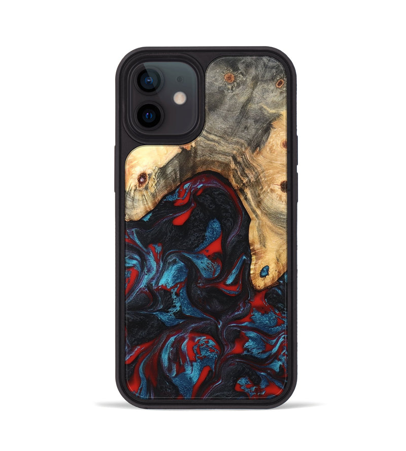 iPhone 12 Wood Phone Case - Shelly (Red, 820186)