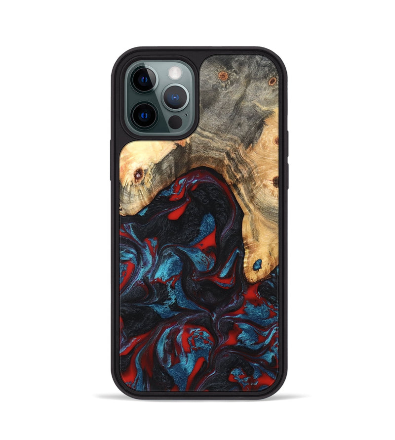 iPhone 12 Pro Wood Phone Case - Shelly (Red, 820186)