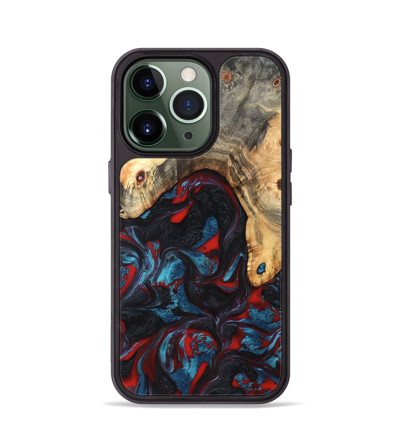 iPhone 13 Pro Wood Phone Case - Shelly (Red, 820186)