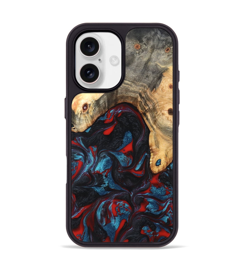 iPhone 17 Wood Phone Case - Shelly (Red, 820186)