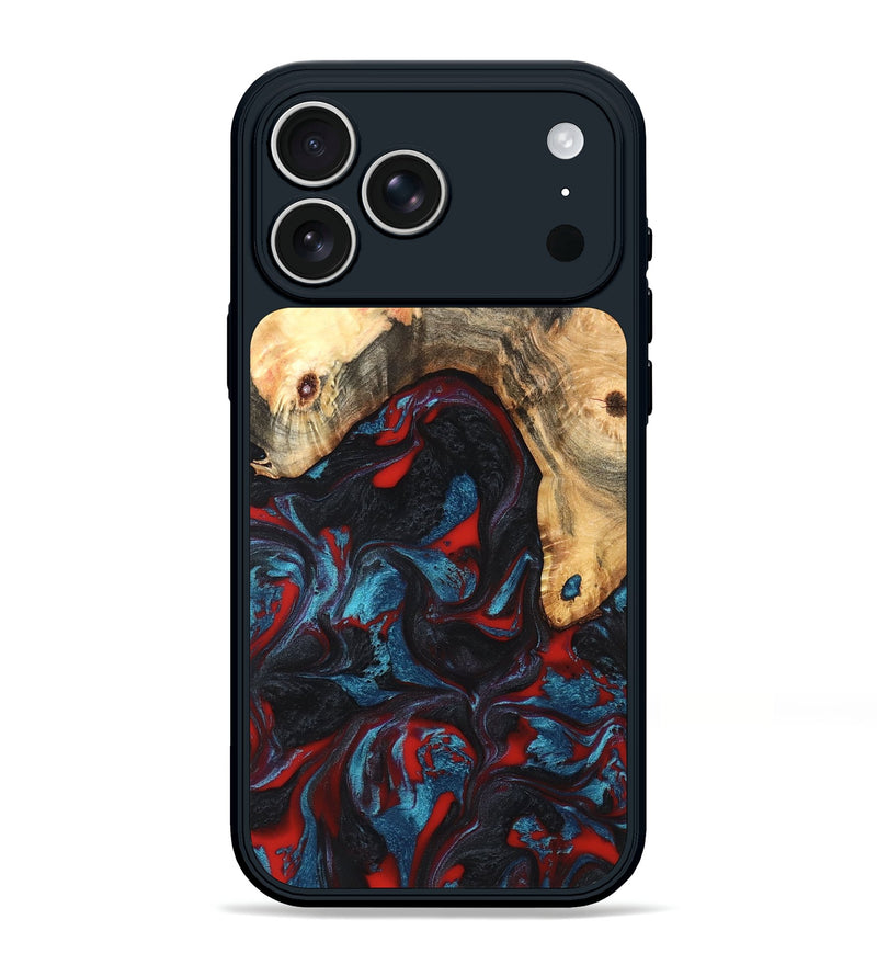 iPhone 17 Pro Max Wood Phone Case - Shelly (Red, 820186)